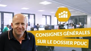 Consignes générales sur le dossier PDUC de 10 pages  BTS MUC [upl. by Naliorf]