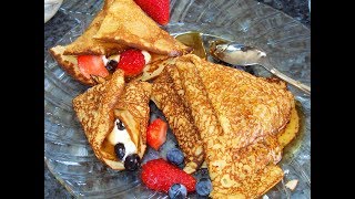 Best Recipe of Russian Blini or Crepes [upl. by Htez220]