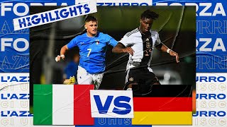 Highlights ItaliaGermania 24  Under 21 19 novembre 2022 [upl. by Oidale]