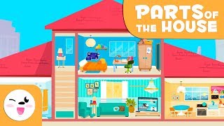 House Vocabulary  Learning the Parts of the Home for kids [upl. by Igenia58]