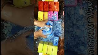 Pasted Gym Chalk Blocks 20dyedgymchalkcrushedit reformedgymchalkcrumblejust oddlysatisfying [upl. by Ettennaj]