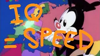 Yakkos World but the higher the National IQ the faster Yakko sings check pindescription plz [upl. by Kaja]