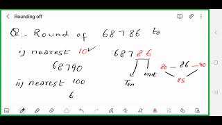 Rounding off numbers to nearest 10 100 and 1000 [upl. by Neirbo]