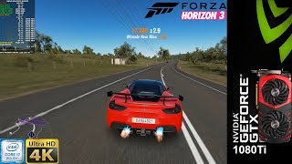 Forza Horizon 3 Ultra Settings 4K  GTX 1080 Ti  i7 8700K 5GHz [upl. by Oirelav]