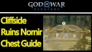 God of War Ragnarok Cliffside Ruins nornir chest location guide [upl. by Ingra]