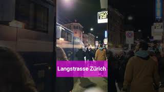 Wasserwerfer Einsatz an der Langstrasse Zürich Stadt Zürich Schweiz 2023  shorts [upl. by Lowney800]