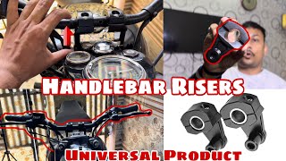 Handlebar Risers  Universal Product For All bikes 🏍️  Bullet Converted into Harley  Part  04 [upl. by Ahsercel]