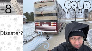 8 Extreme Cold Disaster Prevost riding out Storm Elliott [upl. by Bunker]