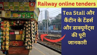 How to open food stall in railway station  IRCTC Tender  irctc  how to fill railway tender [upl. by Inamik13]