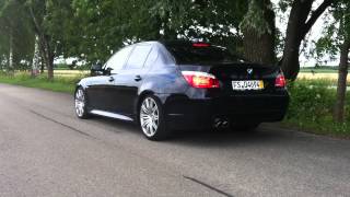 BMW E60 550i SMG Launch Control [upl. by Seidel]