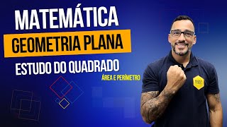 Aula 1  Matemática  Geometria Plana  Quadrado [upl. by Nya]