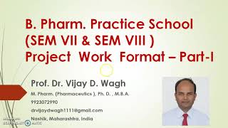 B PHARM PRACTICE SCHOOL  PROJECT WORK PART 1 [upl. by Heigl220]