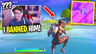 I BANNED This Player From My Customs but he SNUCK IN Fortnite Cheater [upl. by Donnenfeld993]