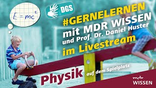 Gebärdefassung Physik auf dem Spielplatz  gernelernen mit MDR WISSEN  MDR [upl. by Llirpa]