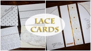 Simple amp Elegant Lace Cards  Lavish Laces [upl. by Arihsan]