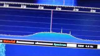 teste sdr panadapter ts 570 [upl. by Icnan]