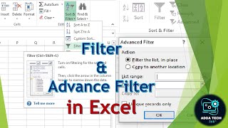 Easily learn Filter amp Advance Filter option in Excel [upl. by Tessa]