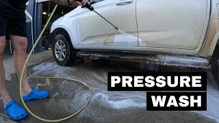 Isuzu Dmax Pressure Washing Pre Soak  Car Detailing [upl. by Hulburt]