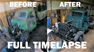 TIMELAPSE  Gaz 93B Full Restoration in 20 MINUTES  Газ 93Б Полная Реставрация за 20 МИНУТ [upl. by Hcib]