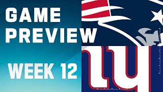 New England Patriots vs New York Giants  2023 Week 12 Game Preview [upl. by Eanahs]