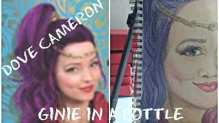 Speed Drawing Dove Cameron Genie in a bottle  AlexaVi ♥Arts [upl. by Sheeree]