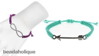 Instructions for Making the Link Macrame Bracelet Kits [upl. by Lonier]