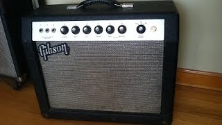 1966 Gibson GA15RVT Explorer Amp SERVICE amp DEMO [upl. by Aihsikal]