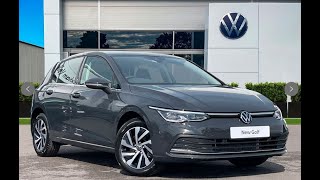 Brand New Volkswagen Golf Style 14 Petrol Hybrid DSG Urano Grey  Wrexham Volkswagen [upl. by Yaresed]