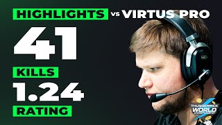 Falcons s1mple HIGHLIGHTS vs VirtusPro  Thunderpick World Championship 2024 [upl. by Quiteri759]