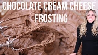 Chocolate CREAM CHEESE Frosting  Cayla Jordan TV [upl. by Krause]