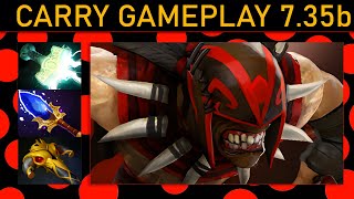 💰23 Bloodseeker 900 GPM Carry Gameplay 735b  Dota 2 Top MMR [upl. by Anolla591]