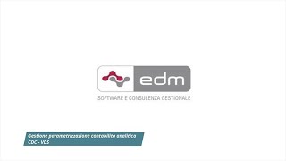 Gestione parametrizzazione contabilità analitica CDC VDS [upl. by Stamata]