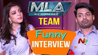 MLA Movie Team Funny Interview  Kalyan Ram  Kajal Agarwal  NTV [upl. by Nnayelsel]