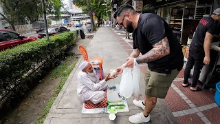 FREE Nasi Lemak to Everyone I see in Kuala Lumpur Malaysia 🇲🇾 [upl. by Nemra]