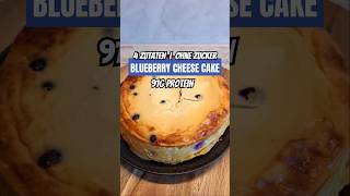 Leckerer Blueberry Cheesecake  HighProtein  ohne Zucker  nur 4 Zutaten [upl. by Aicilif]