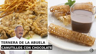 FILETES de TERNERA de la abuela y CANUTILLOS con chocolate  Karlos Arguiñano [upl. by Gombosi]