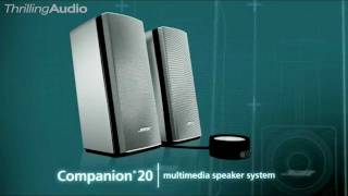 NEW Bose Companion 20 Multimedia Speaker System Features [upl. by Carolle44]