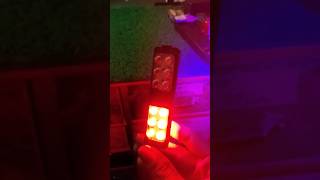 Police light flashing bike cycle car Oto ghadi shorts led flashlight Red Blue led police light [upl. by Veneaux]