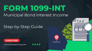 IRS Form 1099INT and Municipal Bond Interest Income  StepbyStep Reporting on Form 1040 [upl. by Aibos763]