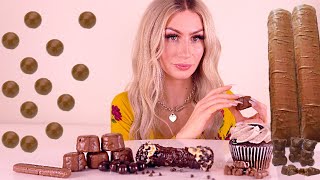 Chocolate ASMR ASMR MILK BALLS CHOCOLATE OREO CUPCAKE CANNOLI CHOCOLATE GUMMY BEARS MUKBANG 먹방 [upl. by Felisha991]