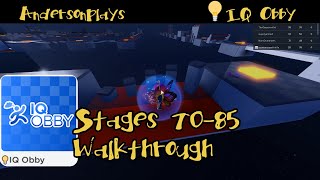 AndersonPlays Roblox 💡IQ Obby  Stages 7085 Walkthrough [upl. by Radmilla]