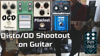 Distortion Pedal Shootout for Guitar – Fulltone OCD PlimSoul vs Ibanez TS9DX vs EBS MetalDrive [upl. by Jackelyn437]