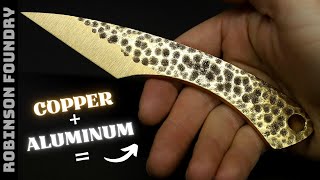 Making a SHARP Aluminum bronze Kiridashi Knife [upl. by Macfarlane]