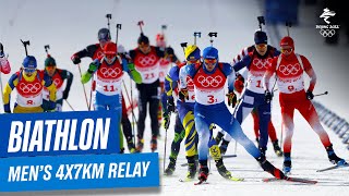 Biathlon  Mens 4x75km Relay  Full Replay  Beijing2022 [upl. by Astri]