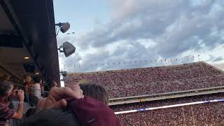 F35C Lightning II fighters over Kyle Field [upl. by Aldarcie]