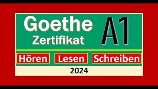 Start Deutsch A1 Hören Lesen modelltest 2024 mit Lösung am Ende  Vid  209 [upl. by Particia]