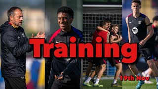 FC Barcelona Training 19th Nov Gavi Araújo Fermín Balde García  Work For Celta Vigo Clash [upl. by Cairns726]