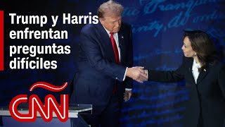 Trump y Harris enfrentan preguntas difíciles en la recta final hacia las elecciones [upl. by Wallas]