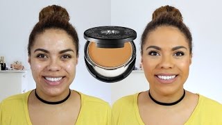 Kat Von D Lock It Powder Foundation Review Oily Skin Diaries  samantha jane [upl. by Crandell728]