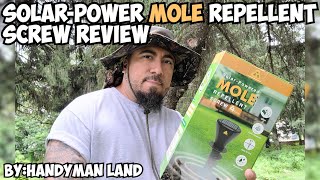 Solar Power MOLE Repellent Screw Review [upl. by Alis619]